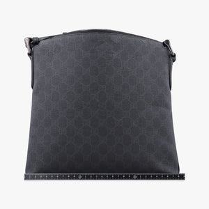 Pre-owned Gucci GG Supreme Black PVC coated canvas 322279 shoulderbag | stylenewstar