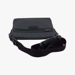 Pre-owned Gucci GG Supreme Black PVC coated canvas 322279 shoulderbag | stylenewstar