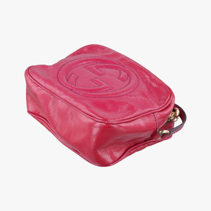 Pre-owned Gucci Soho Rose Patent Leather 308364 shoulderbag | stylenewstar