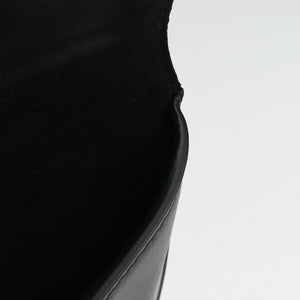 Pre-owned Christian Dior saddle Black leather bum bag/waist bag | stylenewstar
