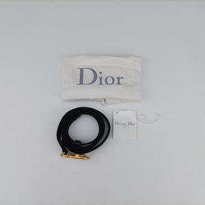 Pre-owned Christian Dior saddle Black leather bum bag/waist bag | stylenewstar
