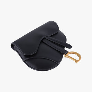 Pre-owned Christian Dior saddle Black leather bum bag/waist bag | stylenewstar