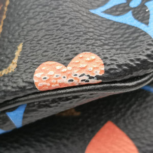 Secondhand Louis Vuitton Neverfull MM playing cards Game On Noir PVC coated canvas M57483 handbag | stylenewstar