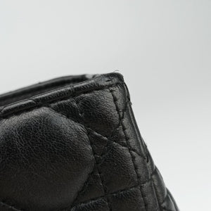 Pre-owned Christian Dior Lady Dior Black lambskin shoulderbag | stylenewstar