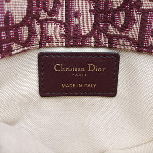 Pre-owned Christian Dior Saddle Red jacquard bum bag/waist bag | stylenewstar