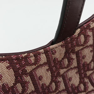 Pre-owned Christian Dior Saddle Red jacquard bum bag/waist bag | stylenewstar