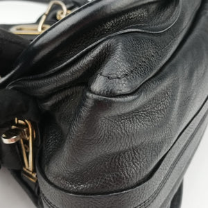 Pre-owned Chloe Paraty Black Leather shoulderbag | stylenewstar