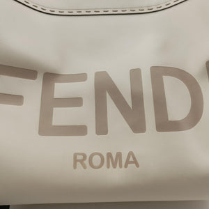 Pre-owned Fendi Sunshine White Leather 8BH386 shoulderbag | stylenewstar