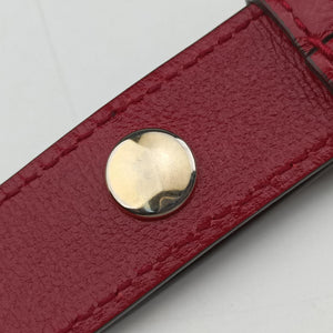 Pre-owned Gucci The Hacker Project Horsebit 1955 Beige × Brown × Red PVC coated canvas×Leather 602204 shoulderbag | stylenewstar