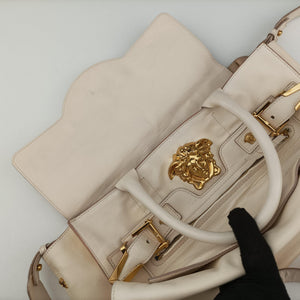 Vintage VERSACE Medusa Palazzo White lambskin shoulderbag | stylenewstar