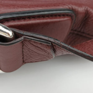 Pre-owned Gucci Interlocking G Logo Soho Messenger Burgundy Leather 322056 shoulderbag | stylenewstar