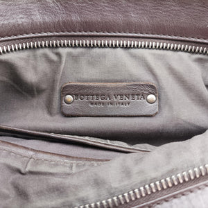 Pre-owned Bottega Veneta Intrecciato Brown lambskin shoulderbag | stylenewstar