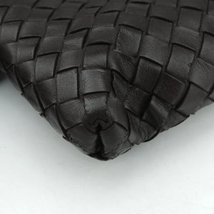 Pre-owned Bottega Veneta Intrecciato Brown lambskin shoulderbag | stylenewstar
