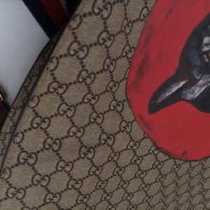 Pre-owned Gucci GG Supreme Mystic Cat beige×Multicolour PVC coated canvas 450950 shoulderbag | stylenewstar