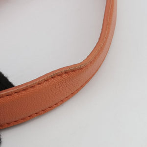 Pre-owned VERSACE Vanitas Medusa Orange leather shoulderbag | stylenewstar