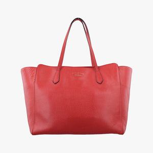 Pre-owned Gucci Swing Red Leather 354397 shoulderbag | stylenewstar
