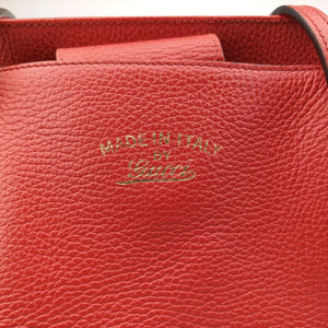 Pre-owned Gucci Swing Red Leather 354397 shoulderbag | stylenewstar