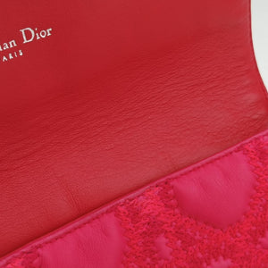 Vintage Christian Dior Miss Dior CANNAGE New Lock Rose lambskin shoulderbag | stylenewstar