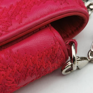 Vintage Christian Dior Miss Dior CANNAGE New Lock Rose lambskin shoulderbag | stylenewstar