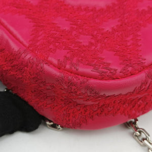 Vintage Christian Dior Miss Dior CANNAGE New Lock Rose lambskin shoulderbag | stylenewstar