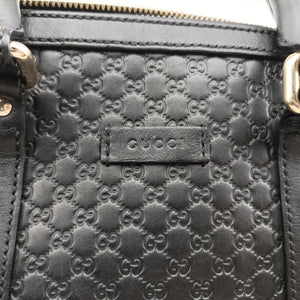 Pre-owned Gucci Microguccissima Black Leather 449654 handbag | stylenewstar