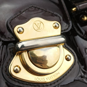 Pre-owned Louis Vuitton Melrose Avenue AMARANTE Vernis M93757 handbag | stylenewstar
