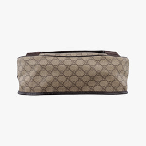 Pre-owned Gucci GG Plus Messenger Brown PVC coated canvas×Leather 201732 shoulderbag | stylenewstar