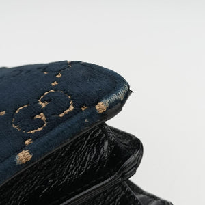 Pre-owned Gucci Dionysus Navy velour 400249 shoulderbag | stylenewstar