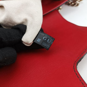 Secondhand Gucci Emily Red Leather 295403 shoulderbag | stylenewstar