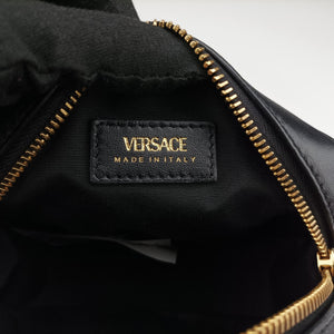 Pre-owned VERSACE Medusa Black Leather shoulderbag | stylenewstar
