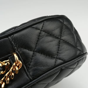 Pre-owned VERSACE Medusa Black Leather shoulderbag | stylenewstar