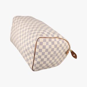 Pre-owned Louis Vuitton Speedy 35 Azur Damier Canvas N41535 handbag | stylenewstar