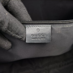 Pre-owned Gucci GG Plus GG Supreme Black PVC coated canvas x Leather 337081 handbag | stylenewstar