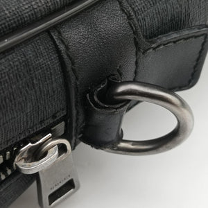 Pre-owned Gucci GG Plus GG Supreme Black PVC coated canvas x Leather 337081 handbag | stylenewstar