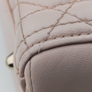 Vintage Christian Dior Lady Dior Pink lambskin shoulderbag | stylenewstar