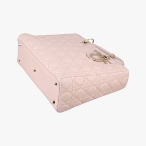 Vintage Christian Dior Lady Dior Pink lambskin shoulderbag | stylenewstar