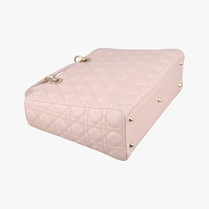 Vintage Christian Dior Lady Dior Pink lambskin shoulderbag | stylenewstar