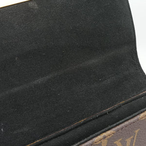 Pre-owned Louis Vuitton Rocky BB Brown×black Monogram canvas×calf leather M44797 shoulderbag | stylenewstar