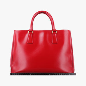 Pre-owned Prada Galleria Red SAFFIANO Patent BN1801 shoulderbag | stylenewstar