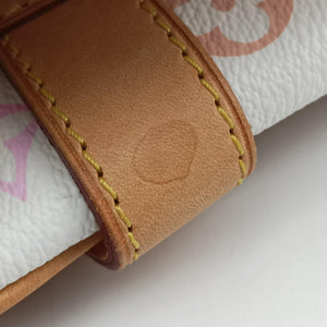 Pre-owned Louis Vuitton CLAUDIA white Monogram Multicolor M40193 handbag | stylenewstar