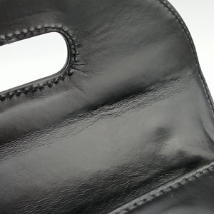 Pre-owned Gucci Bamboo Black Leather 000 20 shoulderbag | stylenewstar