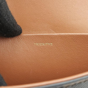 Pre-owned Celine Claude Triomphe Brown PVC coated canvas shoulderbag | stylenewstar