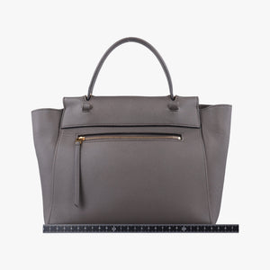 Pre-owned Celine Belt Mini Grey Leather handbag | stylenewstar