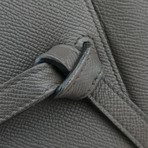 Pre-owned Celine Belt Mini Grey Leather handbag | stylenewstar