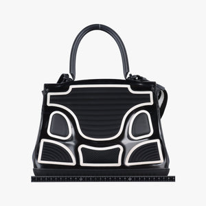 Pre-owned Delvaux Brillant Black x white Plastic shoulderbag | stylenewstar