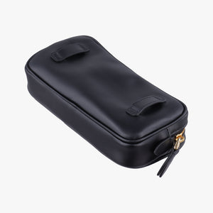 Pre-owned Miu Miu Logo belt Black leather bum bag/waist bag | stylenewstar