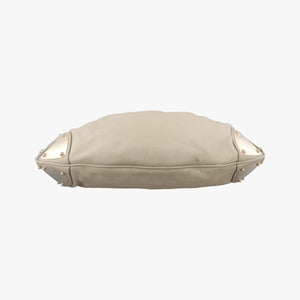 Pre-owned Gucci Bamboo Babouska Indy Hobo White Leather 177088 shoulderbag | stylenewstar