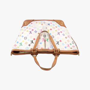 Pre-owned Louis Vuitton SHARLEEN GM white Monogram Multicolor M93214 handbag | stylenewstar