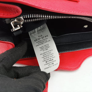 Pre-owned VERSACE Versace Borsa Stardvst Red leather shoulderbag | stylenewstar