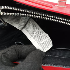 Pre-owned VERSACE Versace Borsa Stardvst Red leather shoulderbag | stylenewstar